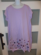 Lands&#39; End Purple Cap Sleeve Tunic Top Size 16 Girl&#39;s EUC - £15.75 GBP