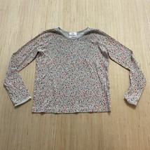 Hannah Andersson Long Sleeve Beige Floral Top Size 140 (10) Pima Cotton  - $10.00