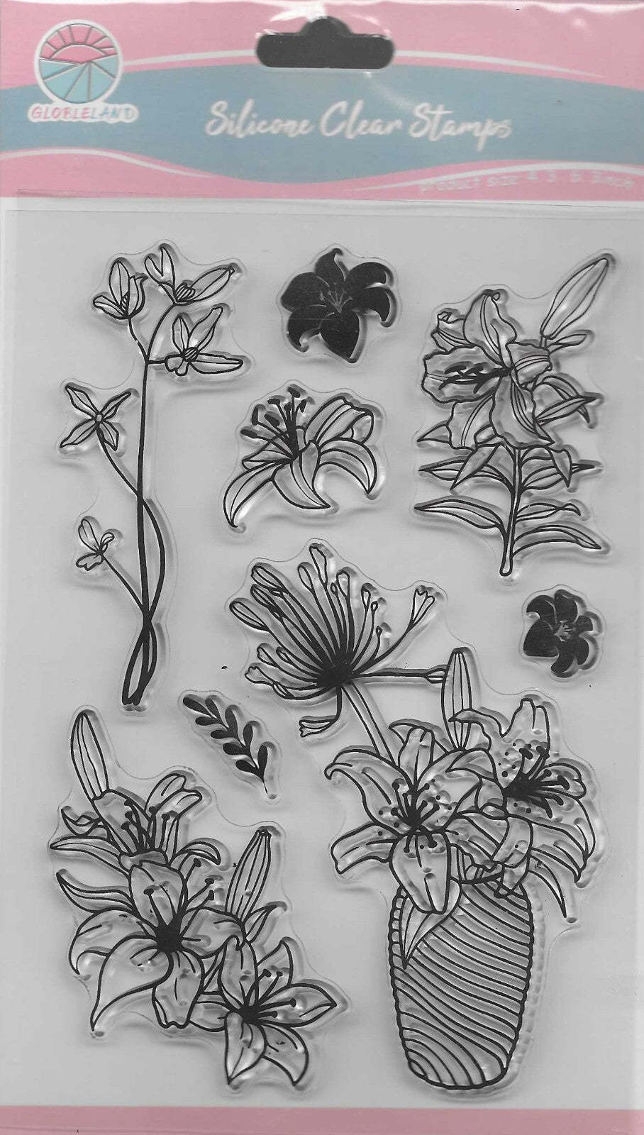 A6 Floral Stamp set - $6.00