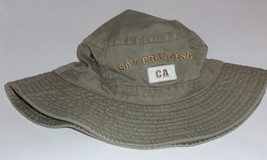 New Mens / Womens &quot;San Francisco Ca&quot; Olive Drab Green Bucket Hat Size L/XL - £14.67 GBP