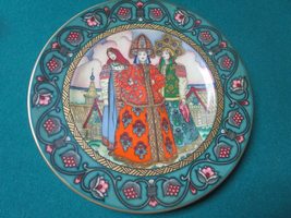 Russian FAILY Tales Collector Plate VASSILISSA and HER STEPSISTERS Original - £26.93 GBP