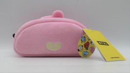 BT21 Line Friends Baby Cooky Plush Zippered Bag, Case, Clutch Nwt - £22.78 GBP