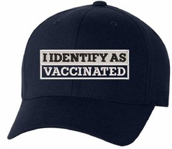 I Identify as VACCINATED Hat - Flex Fit 6277 Fitted hat - Various Color/Sizes - £19.92 GBP