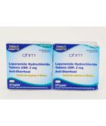 Ohm Loperamide Hydrochloride Anti Diarrheal Tablets 2mg 24 Caps Lot of 2... - $17.70 CAD