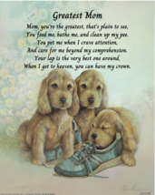 Never Framed 8 x 10 Wall Art Print - &quot;Best Buddy Pups&quot; Artist Ruane Manning - $5.98+