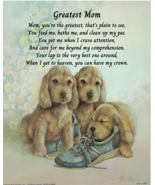 Never Framed 8 x 10 Wall Art Print - &quot;Best Buddy Pups&quot; Artist Ruane Manning - $8.20 CAD+