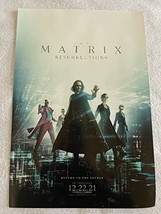 Matrix Resurrections - 11.5&quot;X17&quot; Original Promo Movie Poster Keanu Reeves Matrix - £15.40 GBP