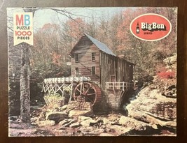 Vintage MB 4962 Big Ben 1000 Pc Jigsaw Puzzle 24. Babcock State Park WV ... - $14.21