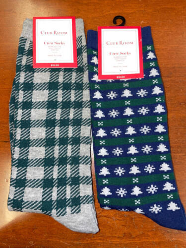 MSRP $40 Club Room Christmas Holiday Crew Sock 4-Pack Size OSFA - $19.80