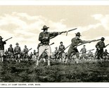 Vtg Postcard - Bayonet Drill At Camp Devens Ayer  Massachusetts MA UNP - $5.89