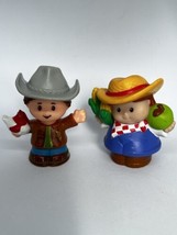 2  Little People Farmer Jed Figure Animal Caring Friend Replacement Fish... - $10.45
