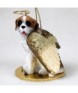 Small Angel SAINT BERNARD Dog Breed Angel Christmas Holiday Ornament - £11.74 GBP