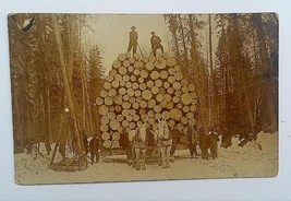 Exceptional RPPC Livingston, MT Ginormous Logging Horse Drawn Wagon - £72.20 GBP