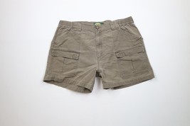 Vintage 90s Cabelas Mens 40 Distressed Canvas Above Knee Cargo Shorts Brown - €25,58 EUR
