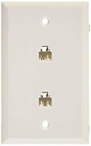 RCA TP253WH Modular Dual Phone Jack Wall Mount (White) - $14.85