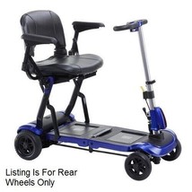 Fits Drive Zoome FlexFoldingScooter,REAR WHEELS ONLY, 2 Black Solid Tires/Wheels - $157.41