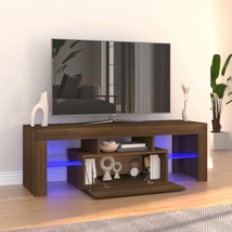 Modern Wooden Rectangular TV Tele Unit Stand Storage Cabinet With LED Li... - £82.59 GBP+