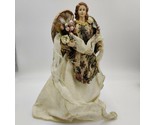 Vintage 14 Inch Beautiful Ornate Ivory Gold Angel Christmas Holiday Tree... - $47.51