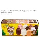 Crayola Color of the World Washable Project Paint 10 paint Bottles 2oz e... - $374.05 MXN