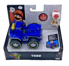 Nintendo Super Mario Bros Movie Pull Back Racer Car with Toad - £15.18 GBP