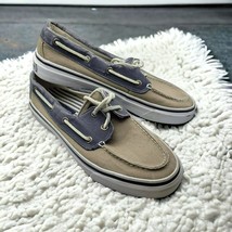 Sperry Top Sider Boat Shoe Mens 8 Blue Tan 0538207 Summer Yacht Club Dock Pool - £21.05 GBP