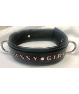 Custom Leather collar any word  slave Daddy&#39;s Girl hand stamped &amp; painte... - $49.99