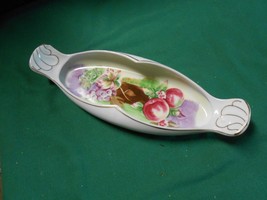 Magnificent Vintage Handpainted CELERY or CANDY / NUT Dish......FREE POS... - $15.43