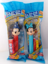 2X PEZ 2024 Candy Dispenser Mickey &amp; Minnie Mouse Disney  4.5&quot; - £3.80 GBP