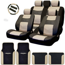 For Jeep New Semi Custom Syn Leather Seat Covers Split Seat Vinyl Mats BT Set  - £45.95 GBP