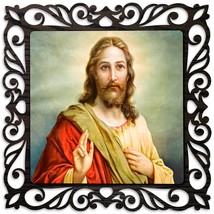 JESUS CHRIST Photo Frame Painting Wall Hanging home decoration for Wall ... - £39.56 GBP