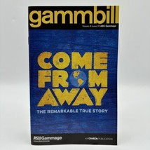 Come From Away Gammbill Playbill National Tour 6/2022 Arizona Gammage - $8.00