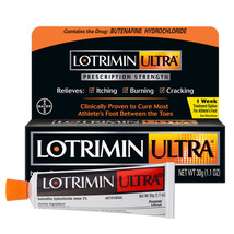 Lotrimin Ultra 1 Week Athlete&#39;s Foot Treatment Cream, 0.42 Ounce Tube+ - $18.80