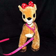 Build A Bear Clarice Rudolph The Red Nosed Reindeer 17in Plush Heart Blinks BABW - £55.94 GBP