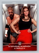 Stephanie McMahon &amp; Triple H #2 2016 Topps WWE Divas Revolution Power Couples - £1.57 GBP