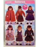 Butterick Pattern 5110 Doll dresses 18&quot; dolls - $13.49 CAD