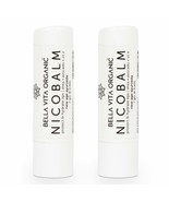 Bella Vita Organic Nico Balm Lip Balm 2 Pack  for Dry &amp; Chapped Lips 7 gm - £14.04 GBP