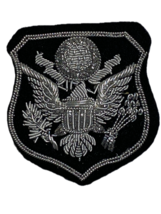 UNITED STATES AIR FORCE, USAF, OFFICERS, BULLION CAP BADGE, INSIGNIA, SC... - $15.00