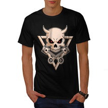 Wellcoda Satan Face Mens T-shirt, Scary Skull Graphic Design Printed Tee - £14.64 GBP+