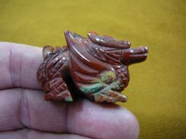 (Y-DRAG-CDW-554) little Red winged Chinese Dragon MYTHICAL figurine gems... - €17,15 EUR