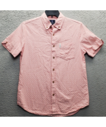 Ben Sherman Shirt Men Small Multi Dotted Striped Short Sleeve Pocket But... - $21.44