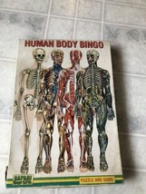 Vintage Human Body Bingo Puzzle , Anatomy Biology Life Science Safari LTD - £26.53 GBP