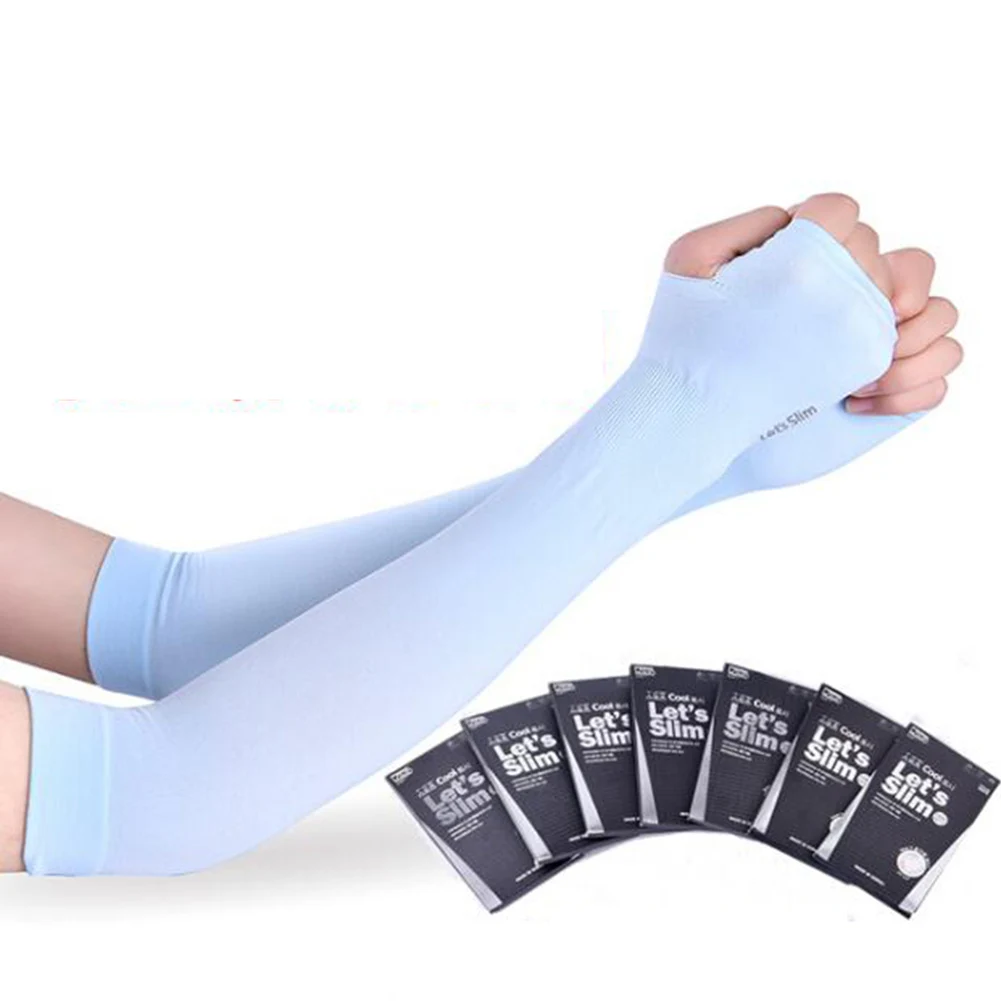 Sporting Long Gloves Sun UV Protection Hand Protector Cover Arm Sleeves Ice Silk - £23.84 GBP
