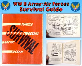WW II Army Air Forces 1944 Survival Guide Ditching Jungle, Desert, Arctic, Ocean - £35.24 GBP
