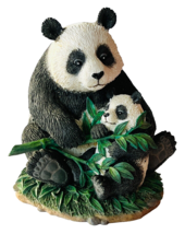 Mama Panda Bear with Baby Resin Figurine 7045 Westland Giftware 3.75&quot; Ba... - $17.41