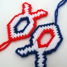 Red White Blue Fish Ornaments - £7.96 GBP