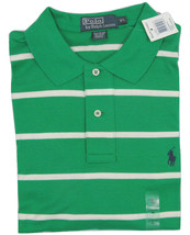 NEW Polo Ralph Lauren Polo Shirt! M Blue or Green Stripe Smooth Interloc... - £33.66 GBP