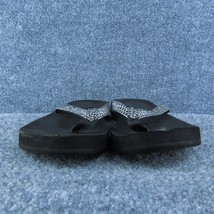 Reef  Women Flip Flop Sandal Shoes Silver Leather Size 9 Medium - £15.56 GBP