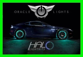 Aqua Led Wheel Lights Rim Lights Rings By Oracle (Set Of 4) For Pontiac Models 2 - £155.50 GBP