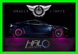 Pink Led Wheel Lights Rim Lights Rings By Oracle Set Of 4 For Mercedes Models 3 - £155.83 GBP