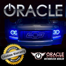 ORACLE 2007-2013 Chevrolet Silverado Square BLUE PLASMA Head Light Halo Ring Kit - $193.80